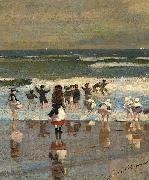 Winslow Homer Escena de playa Spain oil painting artist